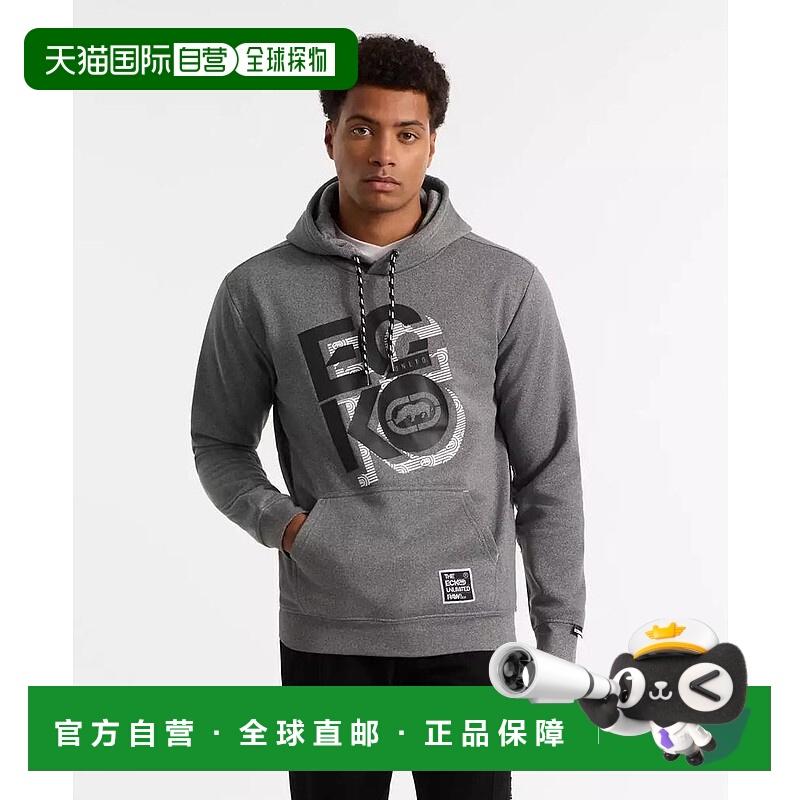 1h可退 【美国直邮】ecko unltd 男士 帽衫运动夹克衫连帽套头