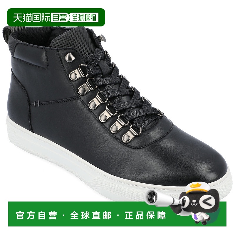 自营 Vance Co. Ortiz 系带高帮运动鞋 - 黑色 美国奥莱直发板鞋