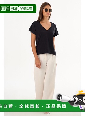 自营 lamarqueNerea |针织V领T恤-黑色 美国奥莱直发