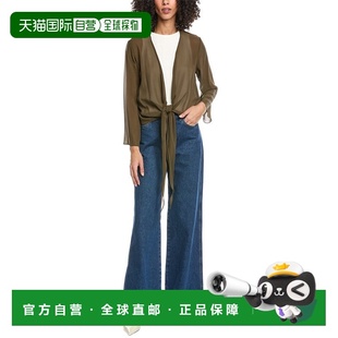 自营EILEEN FISHER Silk Wrap Jacket - Brown 外套美国直发奥莱