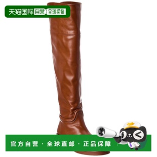 自营Stuart Weitzman Celia Leather Over-The-Knee Riding Boot