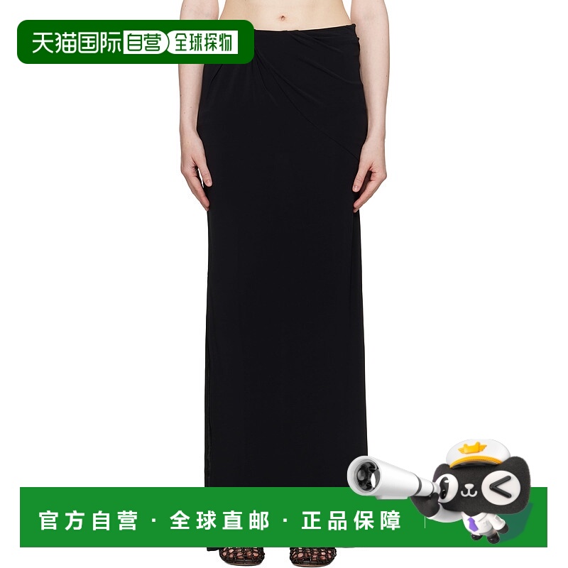 1h可退 香港直邮潮奢 Jacquemus 女士 黑色 La Jupe Peplo 半身裙