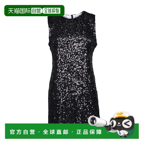 自营meimeijSequin Sheath Dress - Black - black 美国奥莱直发