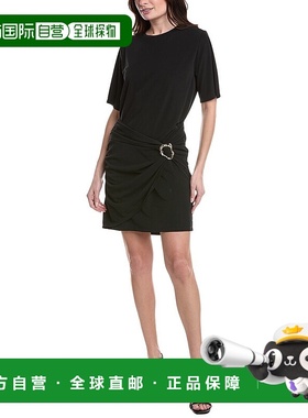 自营Marella Arnes迷你连衣裙-黑色 美国奥莱直发包臀裙