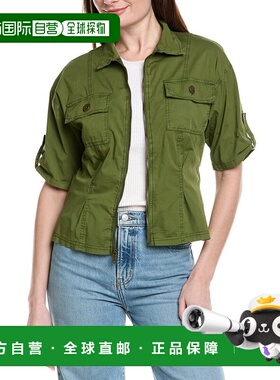 自营XCVI Tammen Shacket - green 美国奥莱直发外套夹克