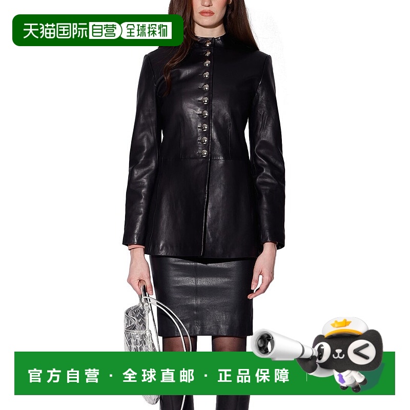 自营Walter Baker伊莎贝拉皮夹克-黑色 美国奥莱直发