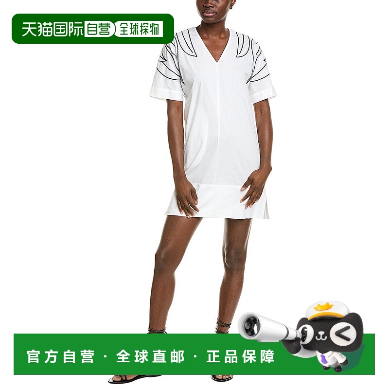 自营 alpha studio阿尔法工作室Corto和服连衣裙-白色 美国奥莱直