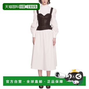 Marchesa 棕色 Notte 连衣裙 美国奥莱直发裙子 Midi 自营