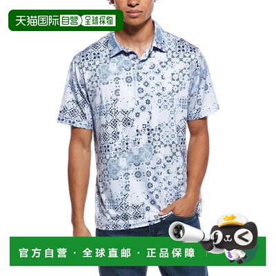 自营Robert Graham河畔针织polo衫-蓝色 美国奥莱直发