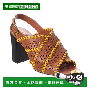 美国奥莱直发新款 自营 红色 sTOD皮革凉鞋 tod