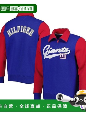 【美国直邮】Tommy Hilfiger 男士皇家红色纽约巨人队 Aiden 四分