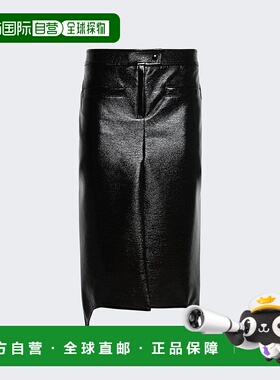 自营 courreges长款吊带裙 乙烯基 - 黑色 美国奥莱直发半身裙