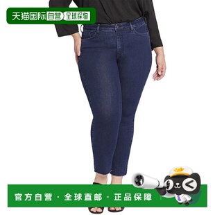 自营 NYDJ Plus Sheri Mystique 九分牛仔裤 - 蓝色 美国奥莱直发