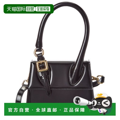 自营Jacquemus Chiquito Medium Leather Clutch - black 美国奥