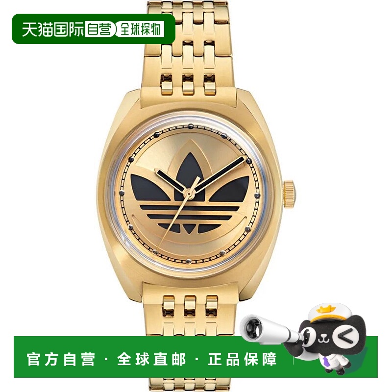 自营Adidas Stainless Steel Bracelet Watch - gold 美国奥莱直