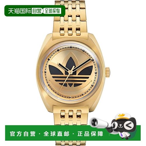 自营Adidas Stainless Steel Bracelet Watch - gold 美国奥莱直