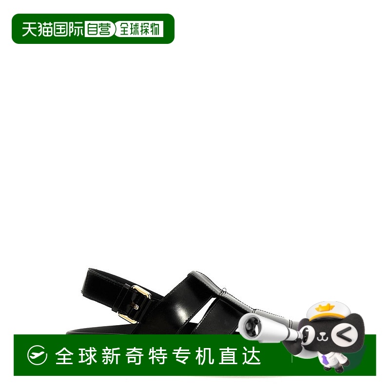 自营 moschino皮革凉鞋-黑色 【美国奥莱】直发