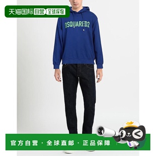 连帽卫衣 DSQUARED2 男装 运动衫 1h可退 纯色印花 美国直邮