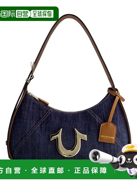 自营 True Religion 金属马蹄铁牛仔流浪汉包 - 深色牛仔布 美国