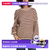 Luxe Sweater Crewneck 自营Saltwater Wool Blend brown 美国