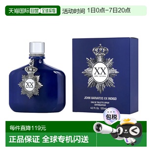 美国直邮JOHN VARVATOS约翰 瓦维托斯 XX靛蓝男士香水125ml正品