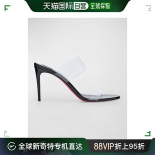 女鞋 真皮高跟凉鞋 女士 christian 拖鞋 louboutin 美国直邮