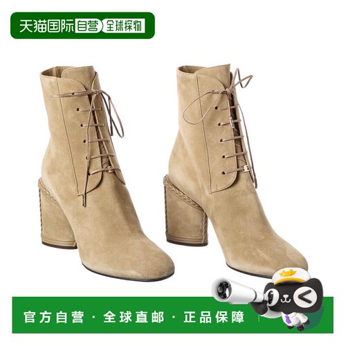 自营salvatore ferragamoFerragamo Chana Suede Bootie (Authent