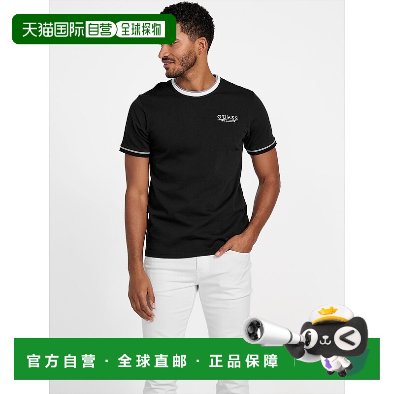 自营guessEco Nathan 圆领 T 恤 - 黑色 【美国奥莱】直发男装