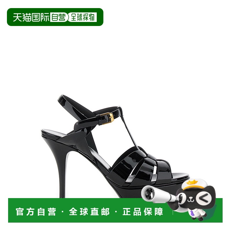 1h可退 香港直邮潮奢 Saint Laurent 圣罗兰 女士 镂空高跟凉鞋 3