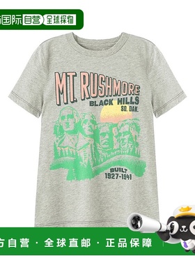 自营 Peek Kids Hudson Mt.Rushmore T恤-灰色 美国奥莱直发
