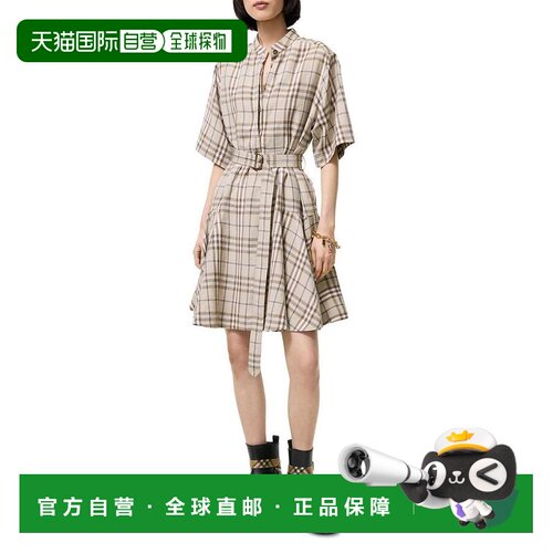 【美国直邮】burberry/博柏利 女士 衬衫亚麻通勤【付后1h可退】