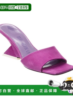 自营 the atticoAttico Cheope 绒面革穆勒鞋 - 紫色 美国奥莱直