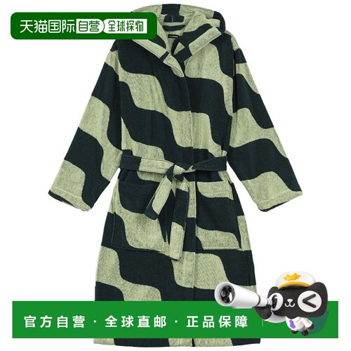 自营Marimekko Taifuuni Bath Robe - green 美国奥莱直发