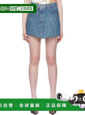1h可退 香港直邮潮奢 Our Legacy 女士 蓝色 Cover 牛仔短裙 W223