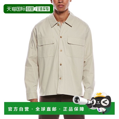 自营FRAME Denim Double Pocket Overshirt - beige 美国奥莱直发