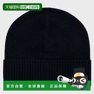 自营Hugo Boss Men's Akaio Ribbed Wool Blend Beanie, Black -