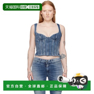 white 女士 蓝色 1h可退 上装 Off Bustier OWYP007 香港直邮潮奢
