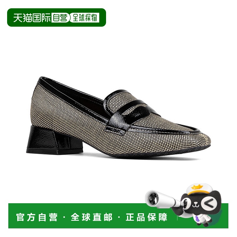 自营 Donald Pliner Tristinar Raffia乐福气泵-黑色 美国奥莱直