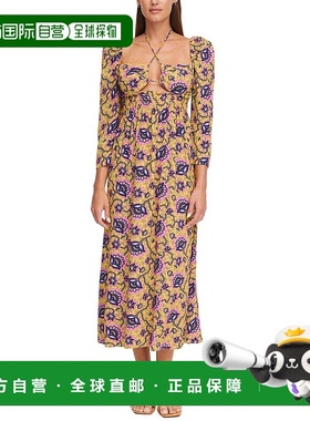 自营 RHODE Phoenix 中长连衣裙 - 黄色 美国奥莱直发