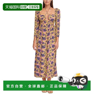 自营 RHODE Phoenix 中长连衣裙 - 黄色 美国奥莱直发