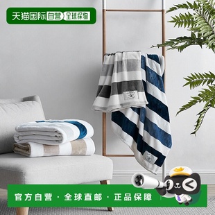 钴波 自营 nrf 条纹毯子 美国奥莱直发 Nautica