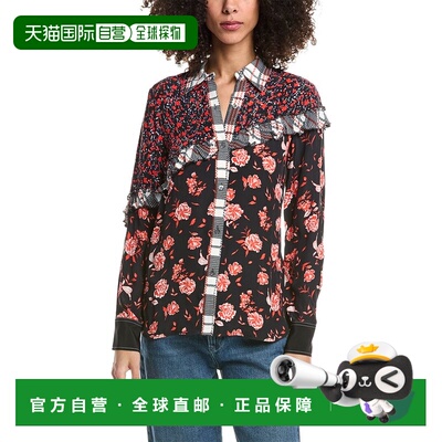 自营3.1 Phillip Lim Chambray Cropped Shirt - blue 美国奥莱直