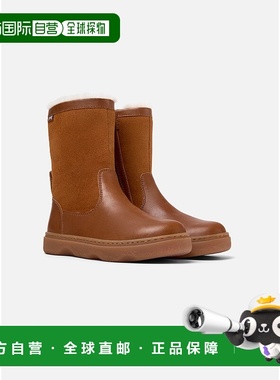 自营camper脚踝靴儿童露营儿童Kiddo儿童-棕色 美国奥莱直发