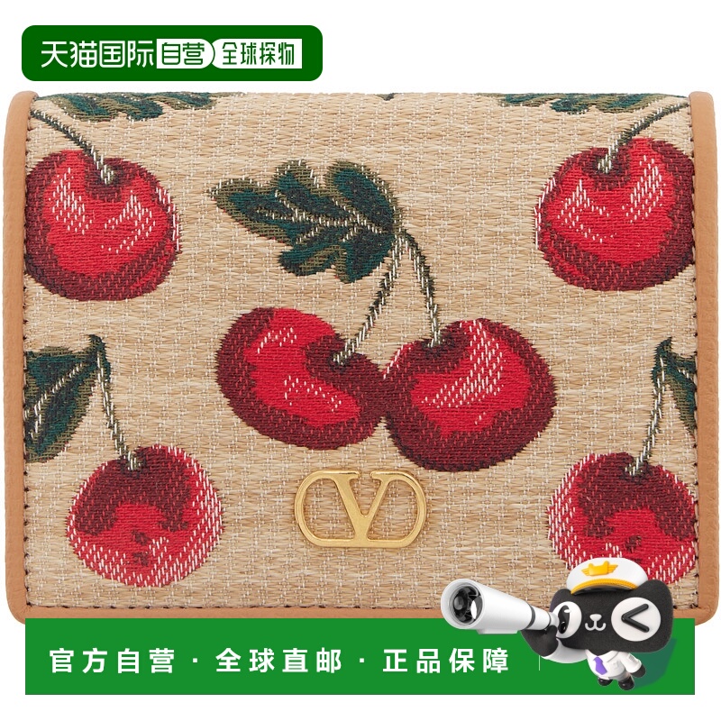 1h可退 香港直邮潮奢 Valentino 华伦天奴 女士 驼色 VLogo Signa