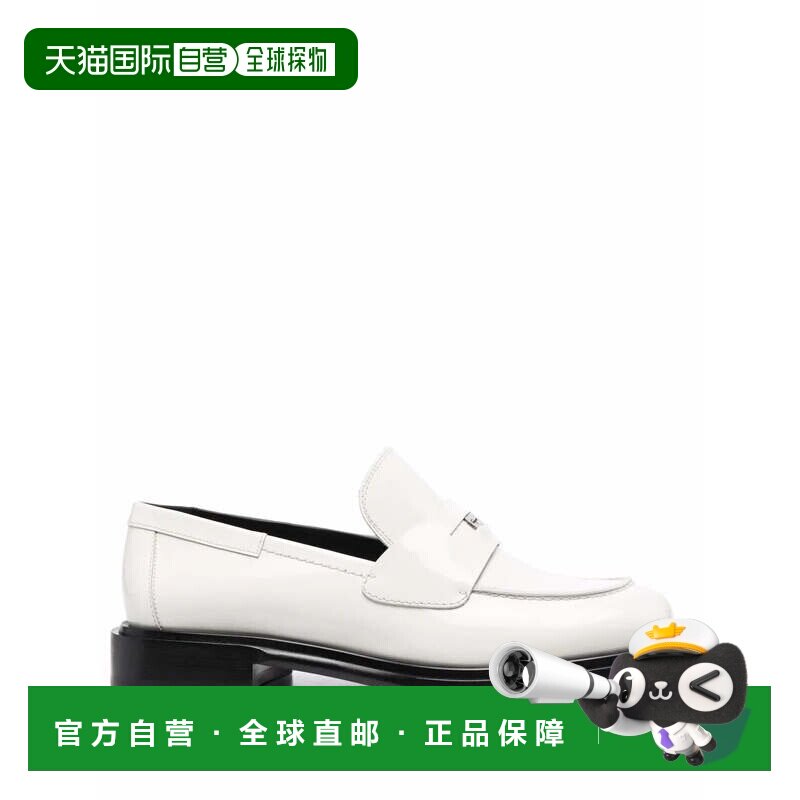 自营salvatore ferragamo菲拉格慕Nyx 30漆皮乐福鞋-白色 美国奥