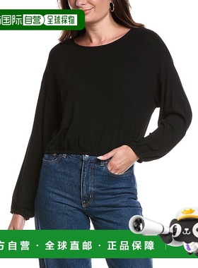 自营sadie & sageSadie&Sage仰视上衣-黑色 美国奥莱直发