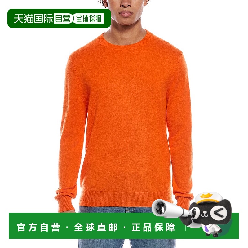 自营Quinn Solid Cashmere Crewneck Sweater - orange 美国奥莱