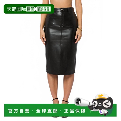自营 velvet heartRocky高帮仿皮迷笛裙，黑色 美国奥莱直发长裙