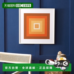 自营 Safavieh 70 年代金色镶框壁画 - 金棕色/橙色 美国奥莱直发