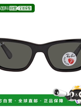 自营ray-banRay Ban Burbank Polarized Green Rectangular Men's